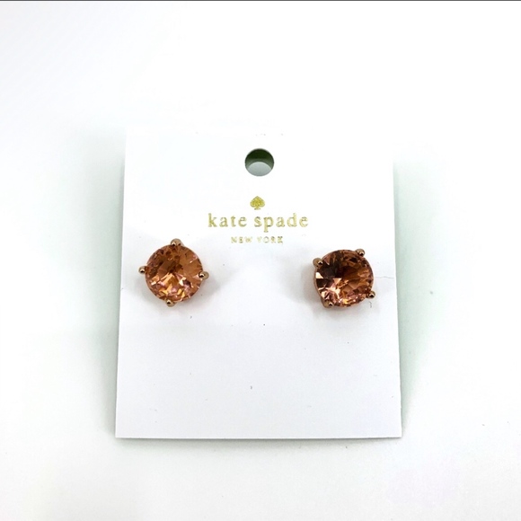 Kate Spade Rose Gold Crystal Earrings - Picture 3 of 8
